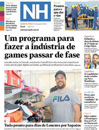 Capa do jornal Jornal NH 06/10/2022