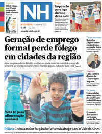 Capa do jornal Jornal NH 07/10/2022