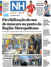 Capa do jornal Jornal NH 09/03/2022