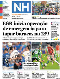 Capa do jornal Jornal NH 09/05/2022