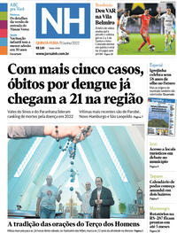 Capa do jornal Jornal NH 09/06/2022