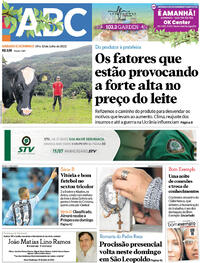 Capa do jornal Jornal NH 09/07/2022