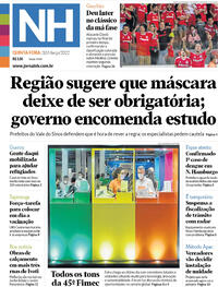 Capa do jornal Jornal NH 10/03/2022