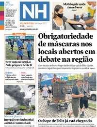 Capa do jornal Jornal NH 14/03/2022
