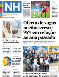 Capa do jornal Jornal NH 14/06/2022