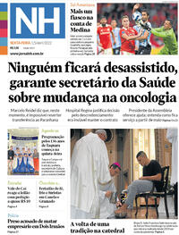 Capa do jornal Jornal NH 15/04/2022