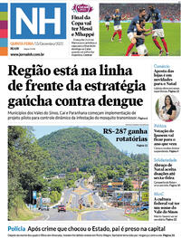 Capa do jornal Jornal NH 15/12/2022