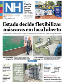 Capa do jornal Jornal NH 16/03/2022
