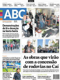 Capa do jornal Jornal NH 16/04/2022