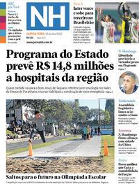 Capa do jornal Jornal NH 16/06/2022