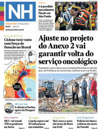 Capa do jornal Jornal NH 17/05/2022