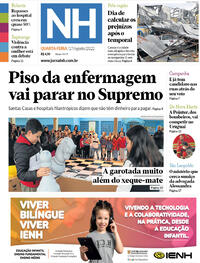 Capa do jornal Jornal NH 17/08/2022