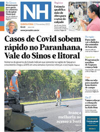Capa do jornal Jornal NH 17/11/2022