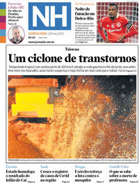 Capa do jornal Jornal NH 18/05/2022