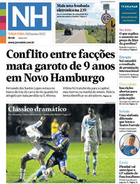 Capa do jornal Jornal NH 18/10/2022