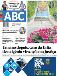 Capa do jornal Jornal NH 19/03/2022
