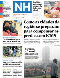 Capa do jornal Jornal NH 19/07/2022