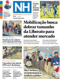 Capa do jornal Jornal NH 19/09/2022