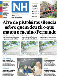 Capa do jornal Jornal NH 19/10/2022