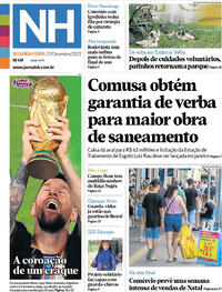 Capa do jornal Jornal NH 19/12/2022