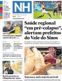 Capa do jornal Jornal NH 20/05/2022