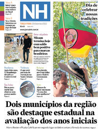 Capa do jornal Jornal NH 20/09/2022