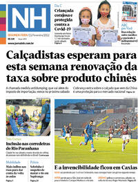 Capa do jornal Jornal NH 21/02/2022