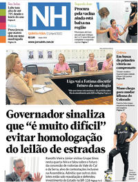 Capa do jornal Jornal NH 21/04/2022