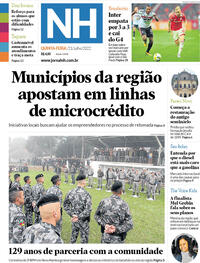 Capa do jornal Jornal NH 21/07/2022