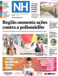 Capa do jornal Jornal NH 21/09/2022