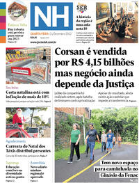 Capa do jornal Jornal NH 21/12/2022
