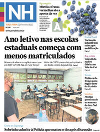 Capa do jornal Jornal NH 22/02/2022