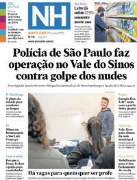 Capa do jornal Jornal NH 22/06/2022