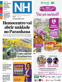 Capa do jornal Jornal NH 22/09/2022