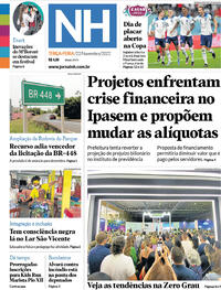 Capa do jornal Jornal NH 22/11/2022