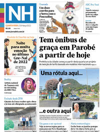 Capa do jornal Jornal NH 23/03/2022