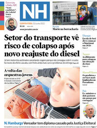 Capa do jornal Jornal NH 23/06/2022