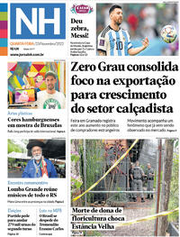 Capa do jornal Jornal NH 23/11/2022