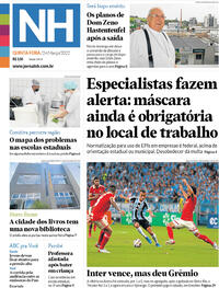 Capa do jornal Jornal NH 24/03/2022