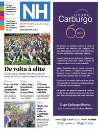 Capa do jornal Jornal NH 24/10/2022