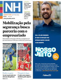 Capa do jornal Jornal NH 25/05/2022