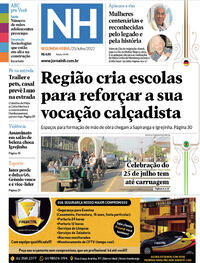 Capa do jornal Jornal NH 25/07/2022