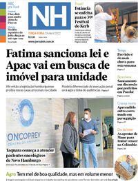 Capa do jornal Jornal NH 26/04/2022