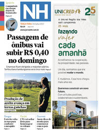 Capa do jornal Jornal NH 26/07/2022