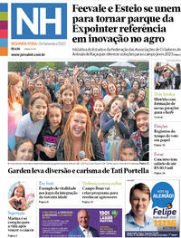 Capa do jornal Jornal NH 26/09/2022