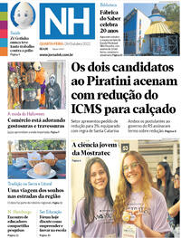 Capa do jornal Jornal NH 26/10/2022
