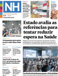 Capa do jornal Jornal NH 27/05/2022