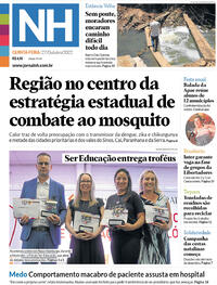 Capa do jornal Jornal NH 27/10/2022