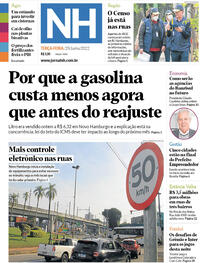 Capa do jornal Jornal NH 28/06/2022