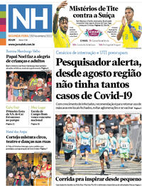 Capa do jornal Jornal NH 28/11/2022
